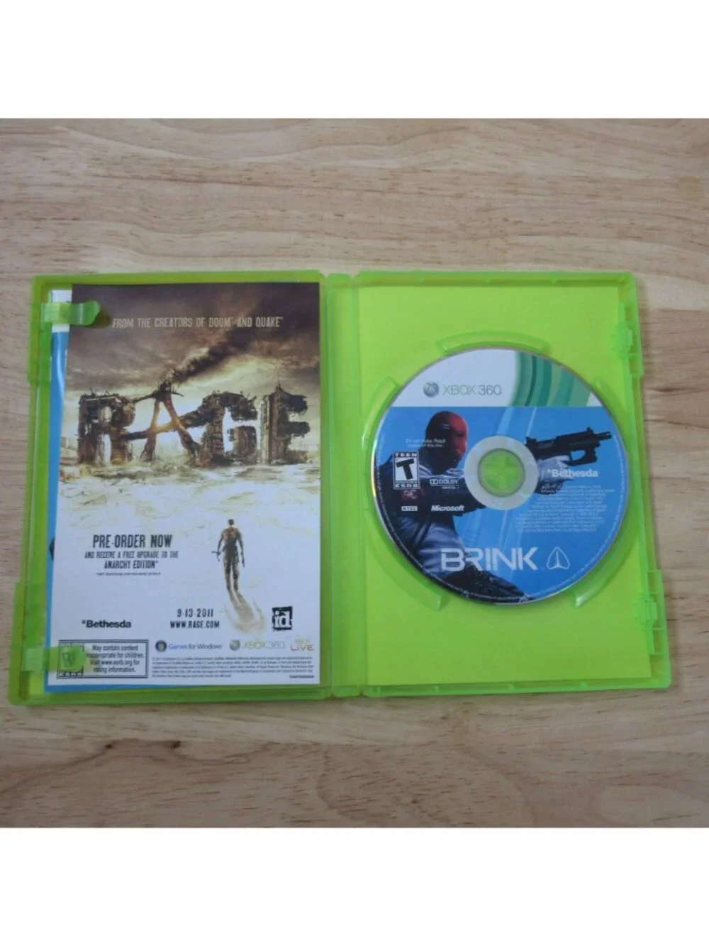 XBOX 360 Bundle 3 Video Games - Borderlands - Brink - Ghost Recon 2